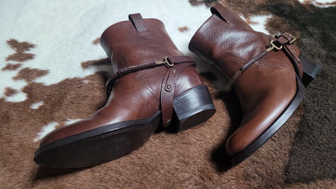 폴로 고급라인 퍼플라벨 가죽 앵글부츠 38M 상품이미지4