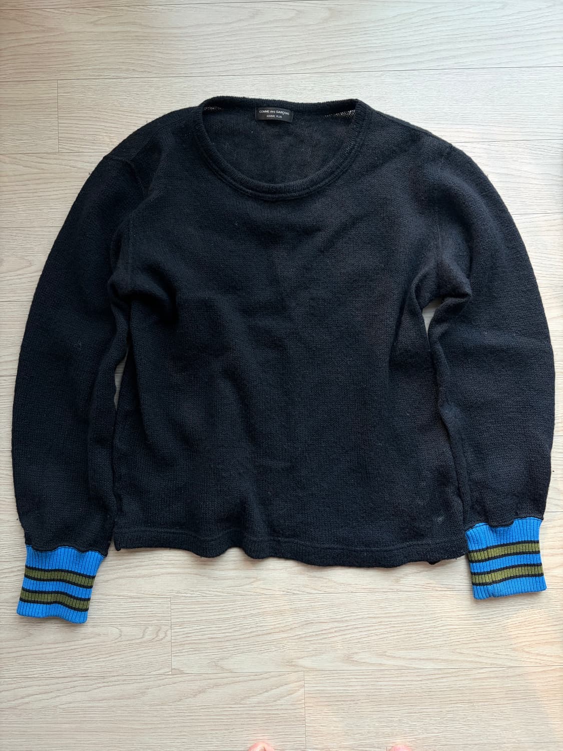 Homme Plus wool docking knit 상품이미지1