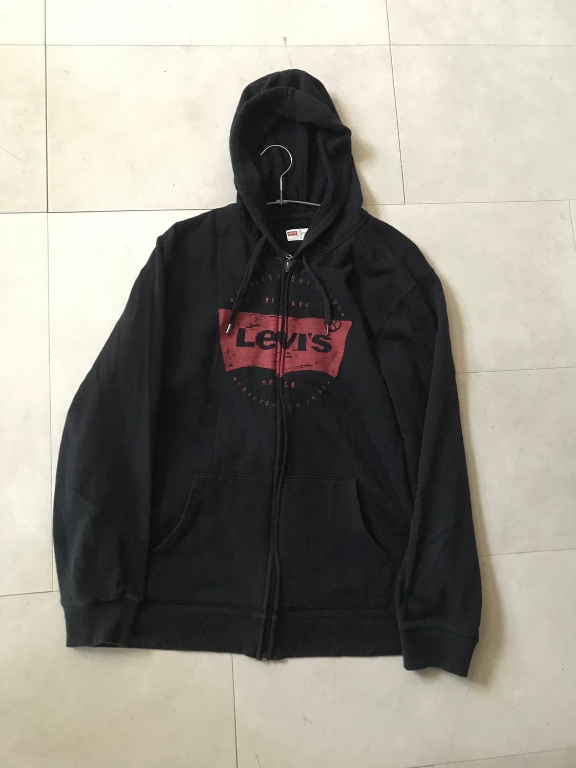 리바이스 블랙 오버핏 후드집업 상품이미지7
