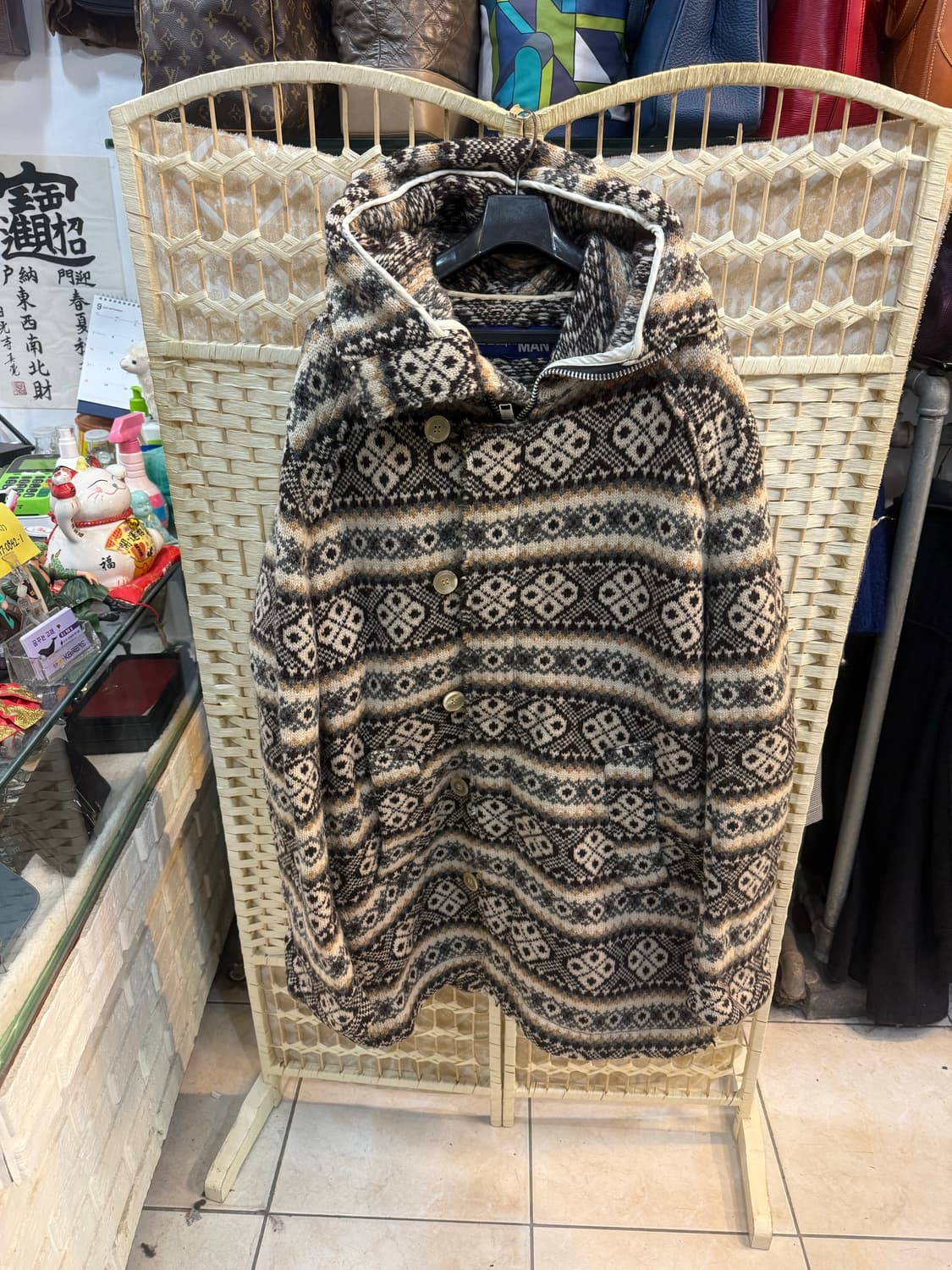 100 정품 준야와타나베 컬렉션 울 후드코트 팝니다 상품이미지1