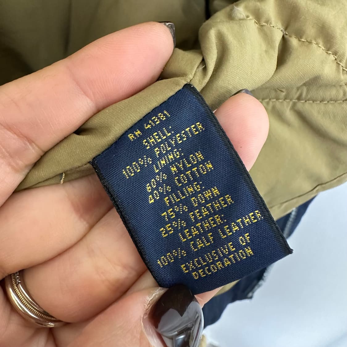   폴로랄프로렌 남자 패딩조끼 네이비 XL  WEI 상품이미지10