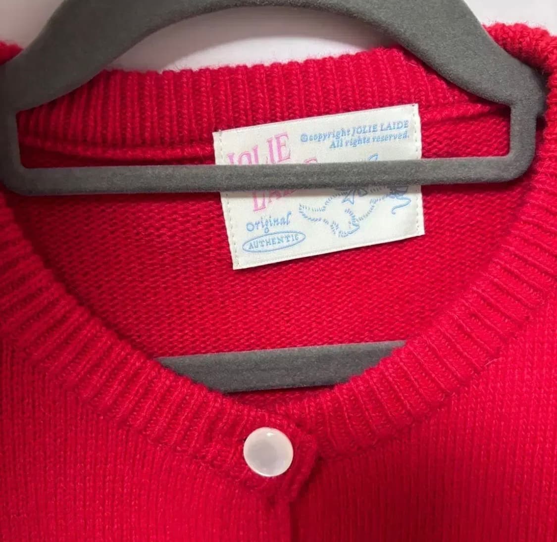 졸리레이드 캐시 가디건 새상품 레드 상품이미지4