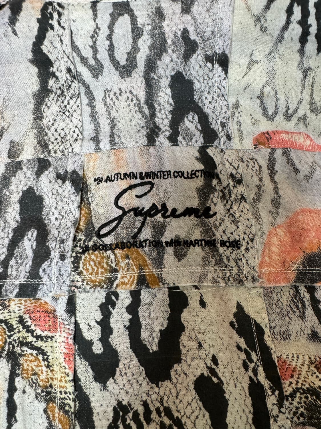 슈프림 마틴로즈 패치워크 셔츠 멀티컬러 xl 팝니다 상품이미지4