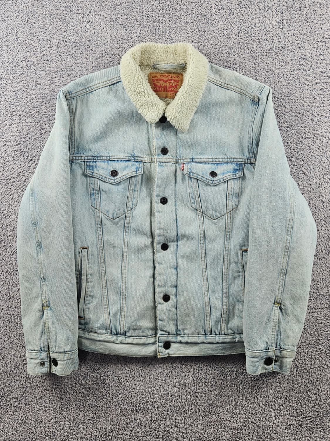 리바이스 쉐르파 라이닝 워싱 데님 트러커 자켓 ( M ) / 11022 상품이미지2