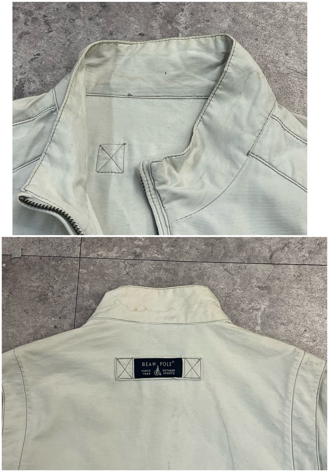 빈폴 집업 자켓 아이보리 95 #csz2299 상품이미지5