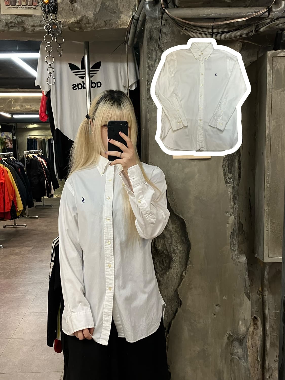 폴로 랄프로렌 셔츠 화이트  #csz2117  상품이미지1