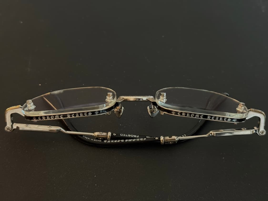 크롬하츠 프로스티드 골드 플레이트 블랙 Chrome Hearts Fros 상품이미지4