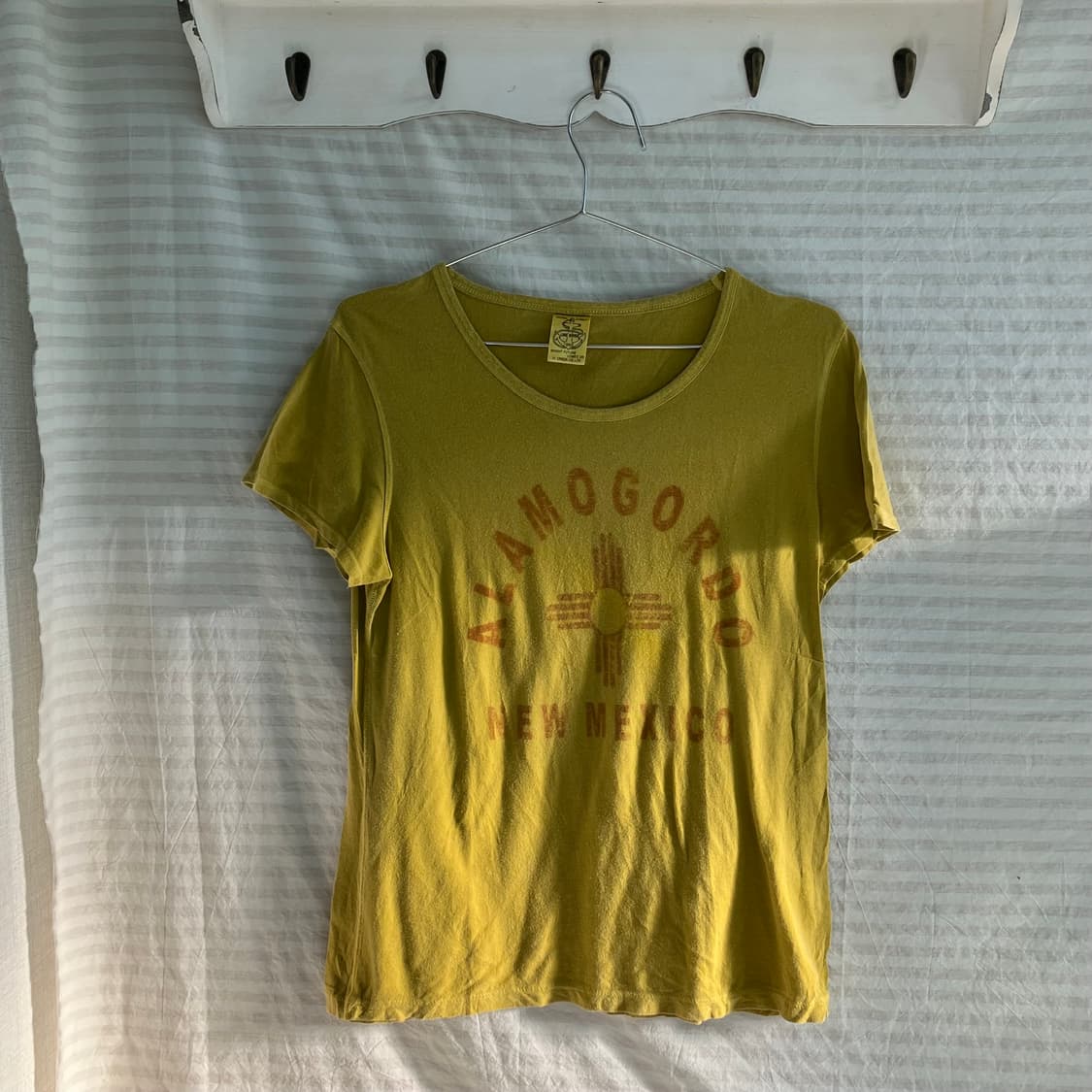 빈티지 옐로우 스티치 반팔 1013 y2k 스트릿 갸루 펑키 일본빈티지  상품이미지5