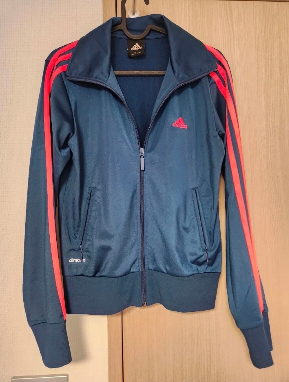 아디다스(Adidas) 져지 네이비 핑크 트랙탑 남색 상품이미지2