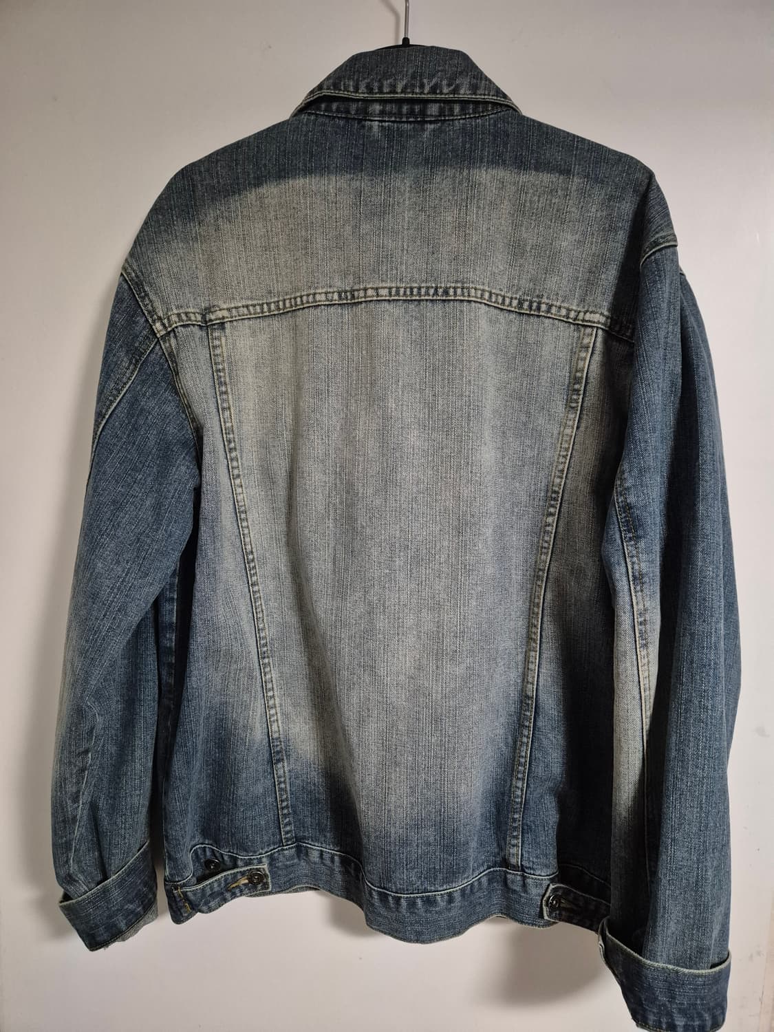 Vintage 워싱 지리는 청자켓 XXL 상품이미지2