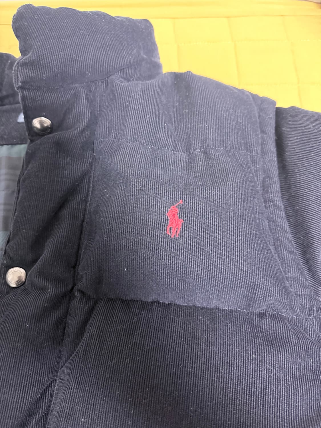 폴로 랄프로렌 코듀로이 디테처블 패딩 L 상품이미지3