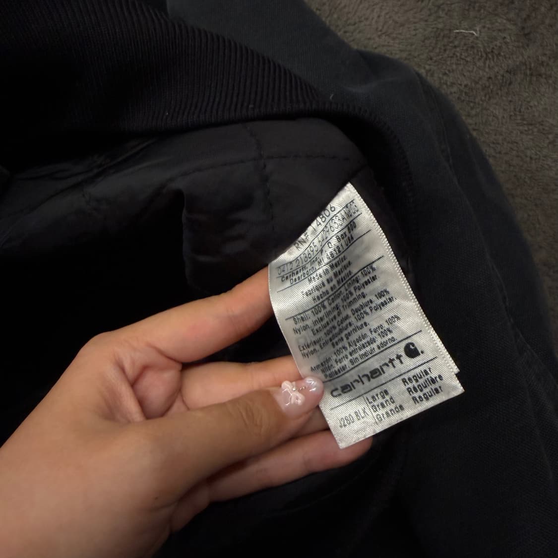 [ 정품/L ] 칼하트 j280 blk 덕액티브 후드 자켓 상품이미지5