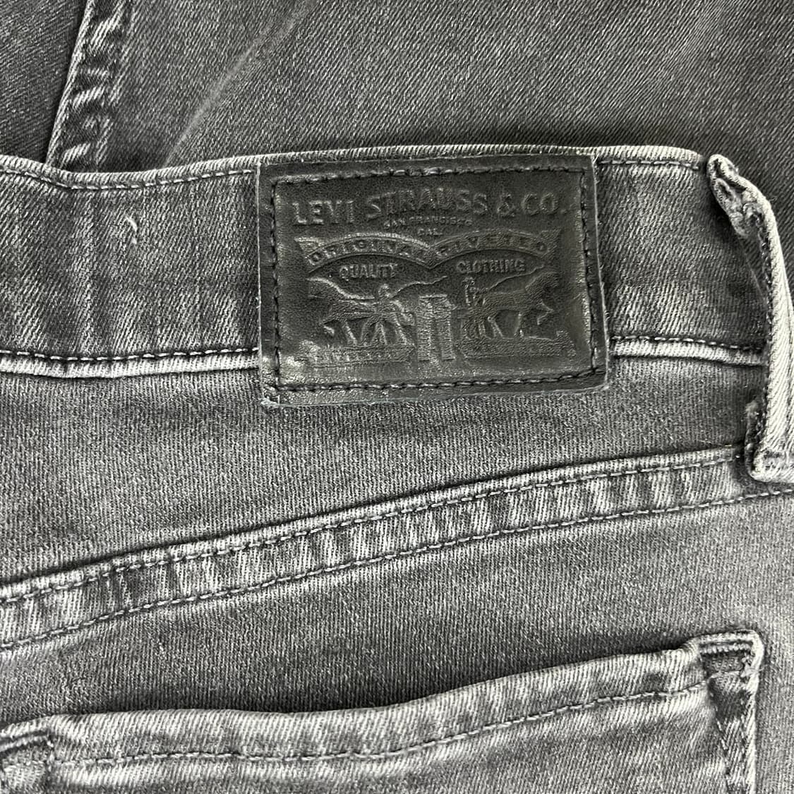 27 리바이스 슈퍼 스키니 흑청 데님 0213M 상품이미지5