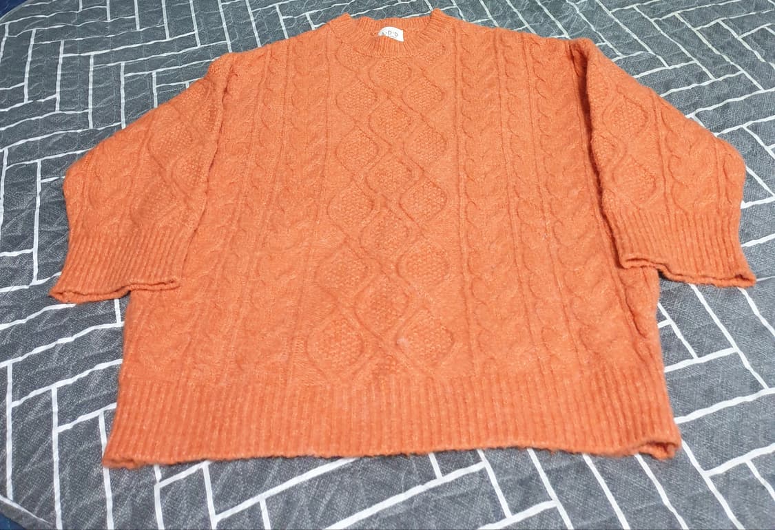 A.D.D 브러쉬드 니트 오렌지 (L) 상품이미지1