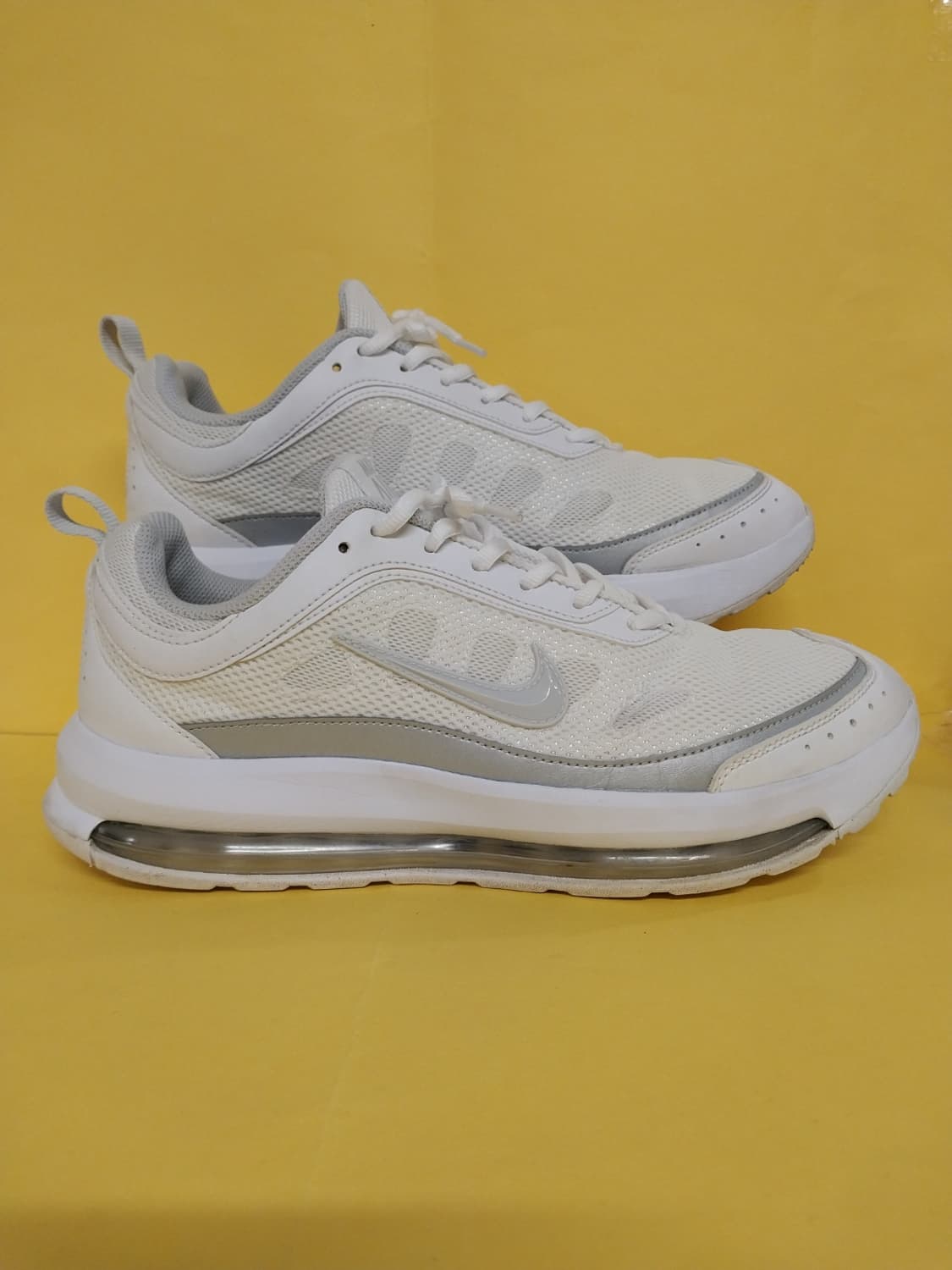 남성 나이키 에어맥스 AP 화이트 퓨어 플래티넘 운동화 (290) 상품이미지3