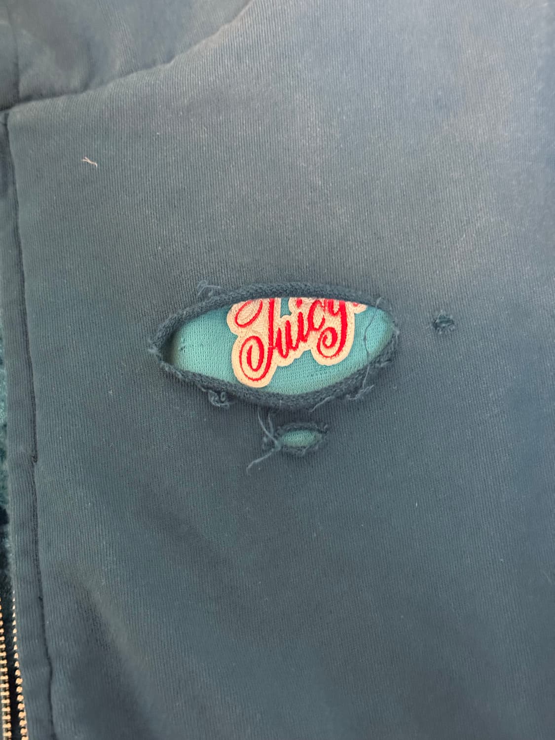 juicy 벨벳 리버시블 후드집업 상품이미지2