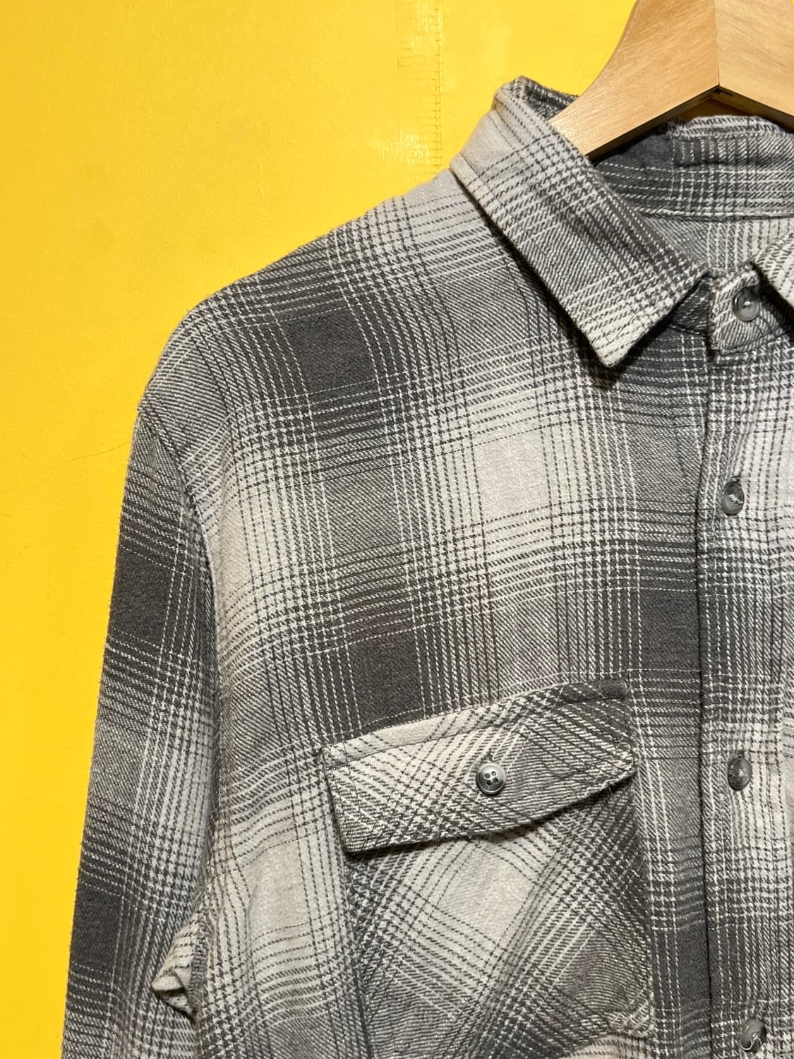 [S] 디스트레스드 데미지 체크 플란넬 셔츠 상품이미지3