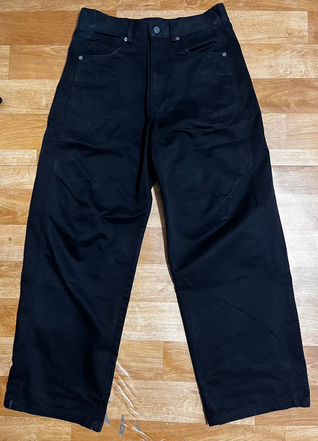 S size) xlim ep7 시놉시스 01 트라우저 black 상품이미지3