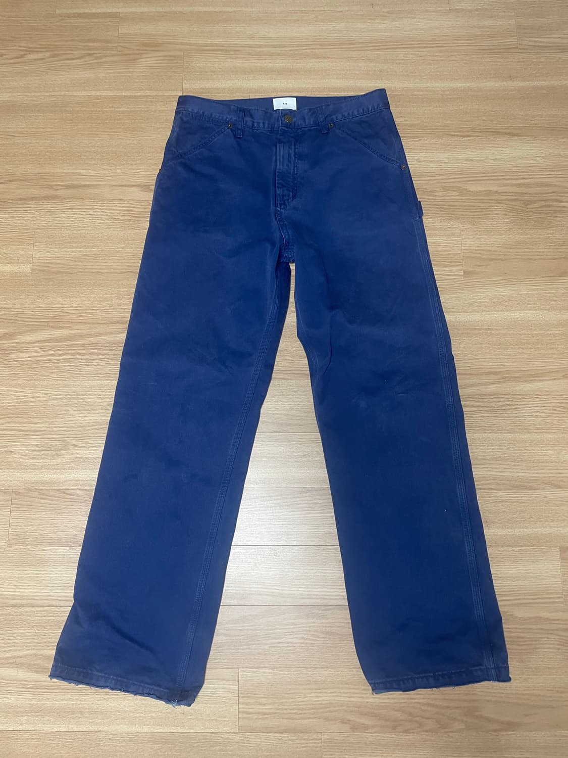 [M] A.TA CUT OFF CARPENTER PANTS (BLUE) 상품이미지3