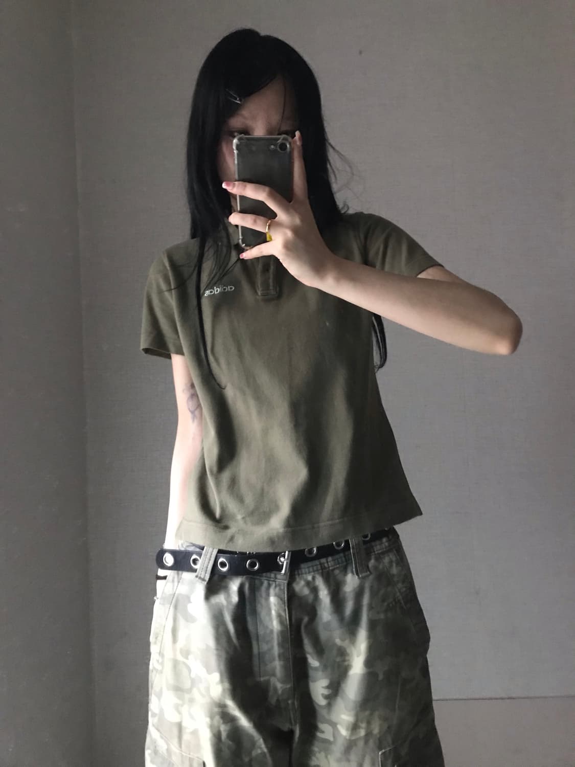 아디다스 카키 반팔pk 상품이미지2