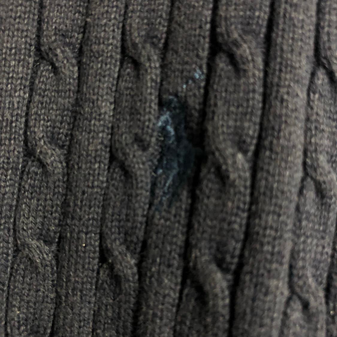 폴로 네이비 케이블 꽈배기 가디건 상품이미지5