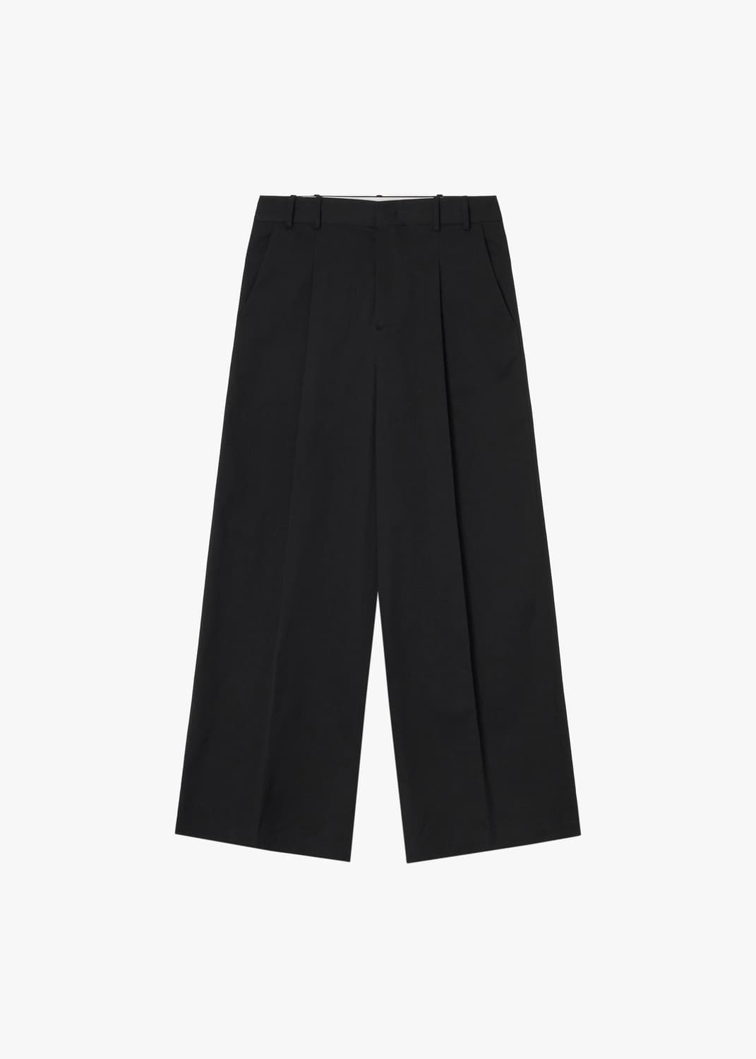 GBH 26SS WIDE FIT COTTON PANTS / BLACK 상품이미지4