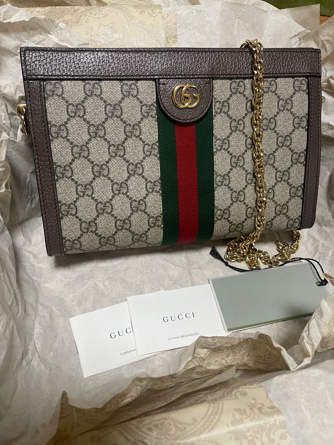 구찌 오피디아 GG 미디엄 금장체인 숄더백 겸 크로스백 상품이미지2