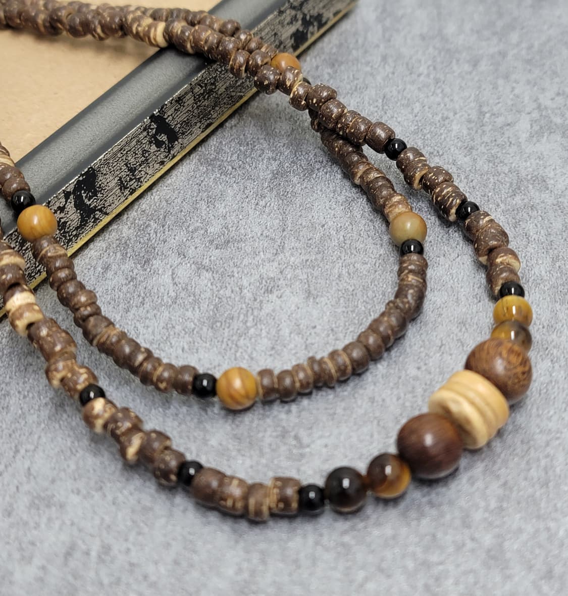 wood vintage necklace set 상품이미지1