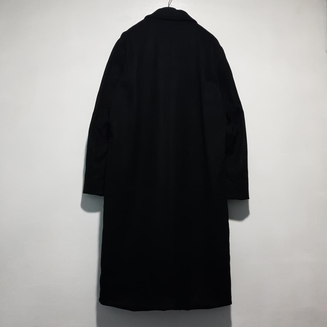 실측 XL) 인사일런스 X 분트 싱글 울 캐시미어 블렌드 코트 자켓 블랙 상품이미지10
