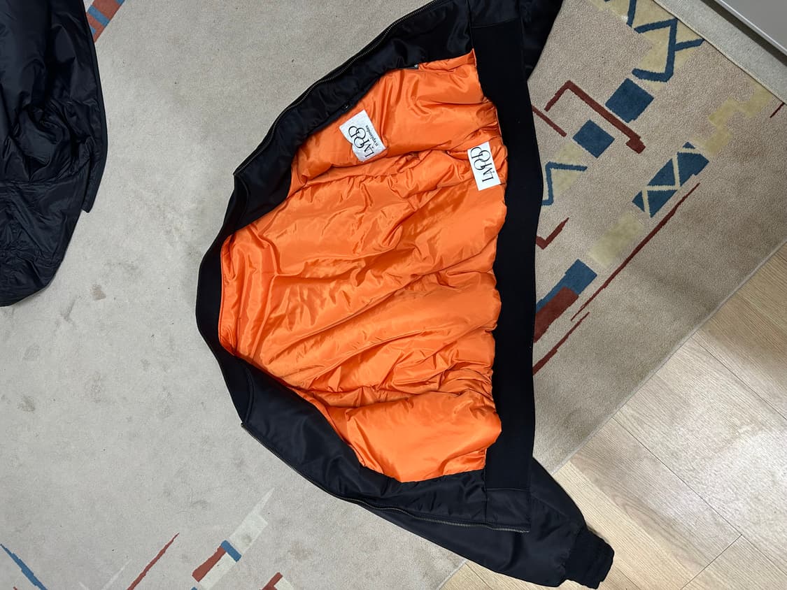 엘 무드 왕 헤비 나일론 MA-1 봄버 자켓 블랙 상품이미지3