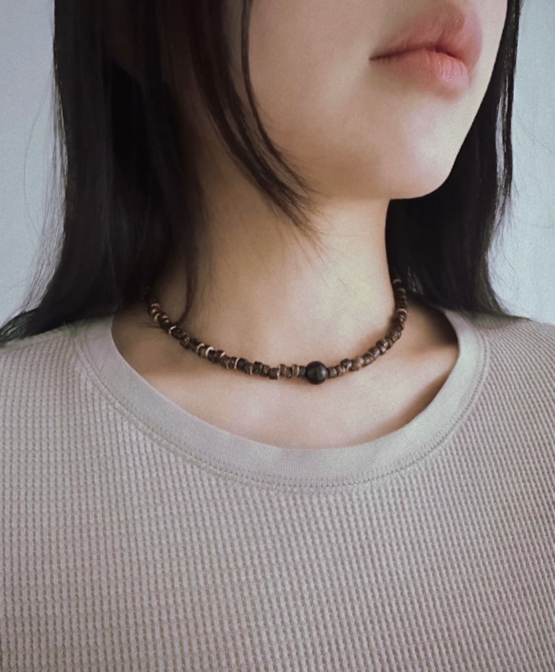 Autumn wood necklace - 2 상품이미지2