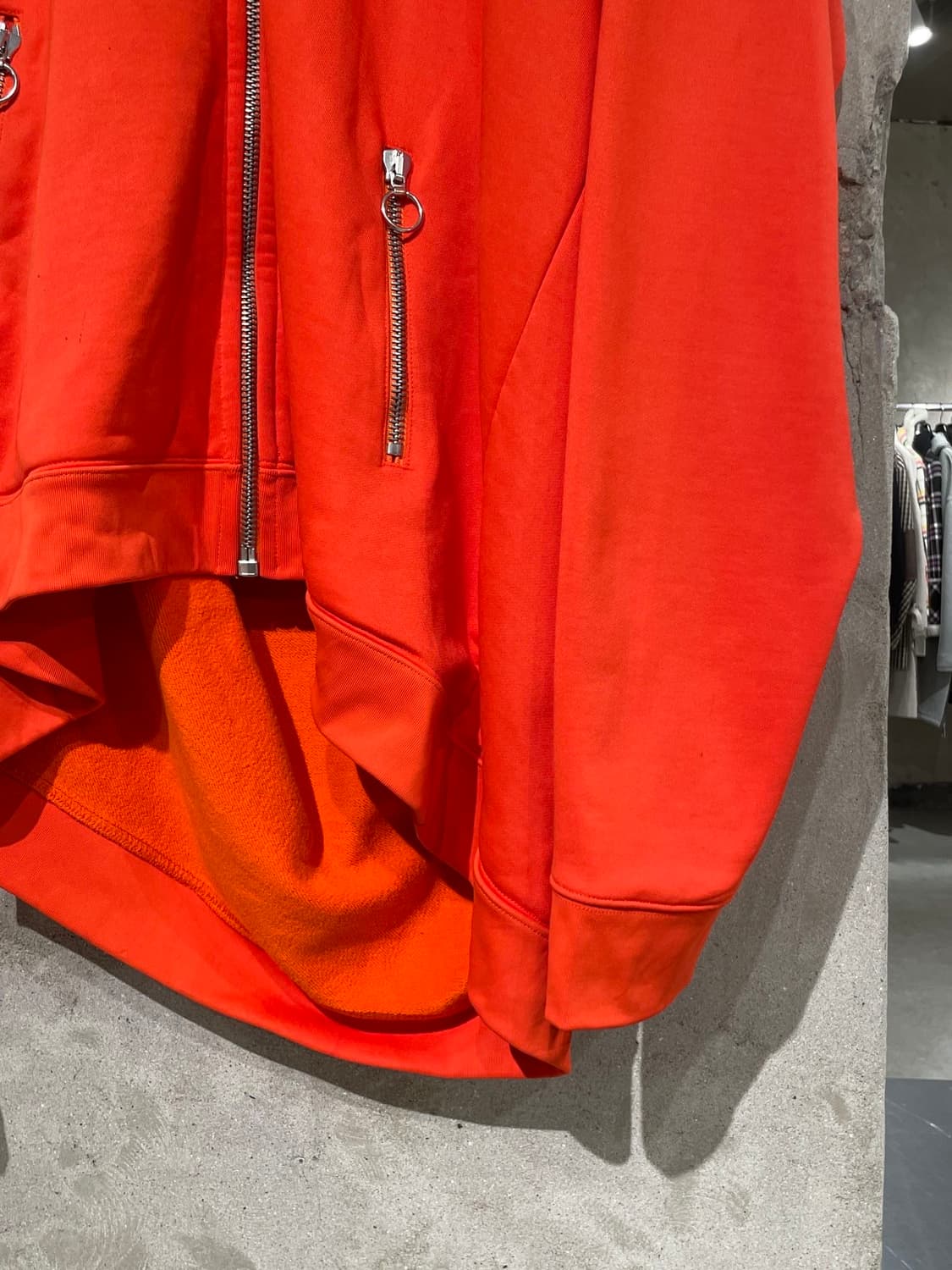 마르케스 알메이다 오렌지 에이시머트리컬 휴지 집업 자켓 상품이미지5