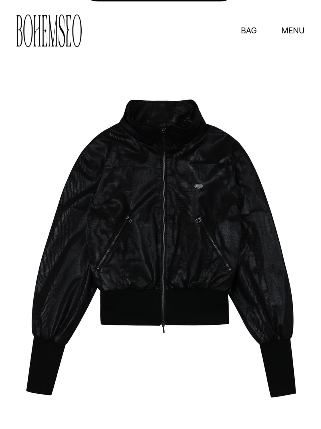 보헤미안서울 파이톤 레더 퍼 후드 집업 퍼자켓 보헴서 상품이미지3