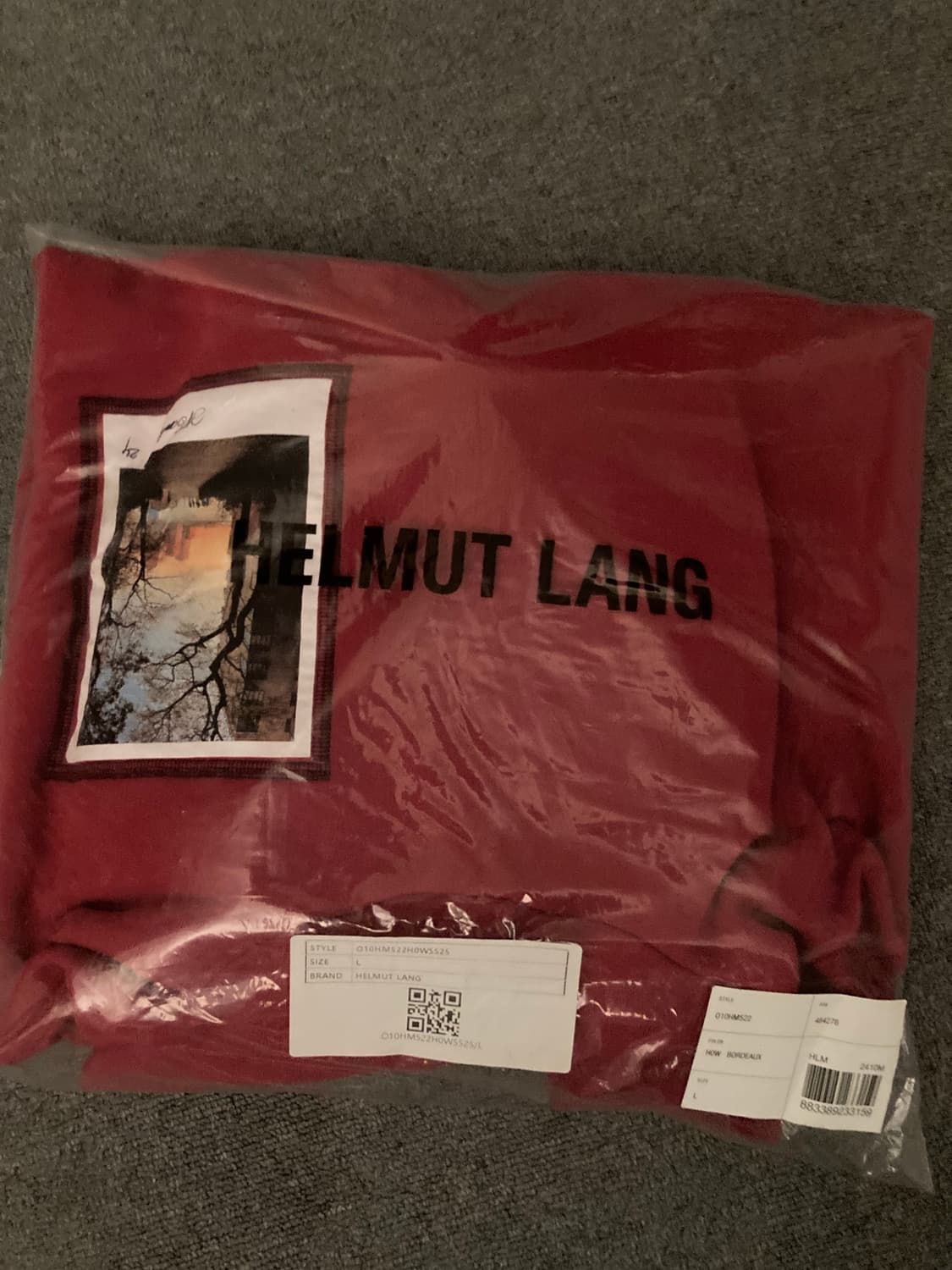 헬무트랭 포스트카드 후드티 L 상품이미지1