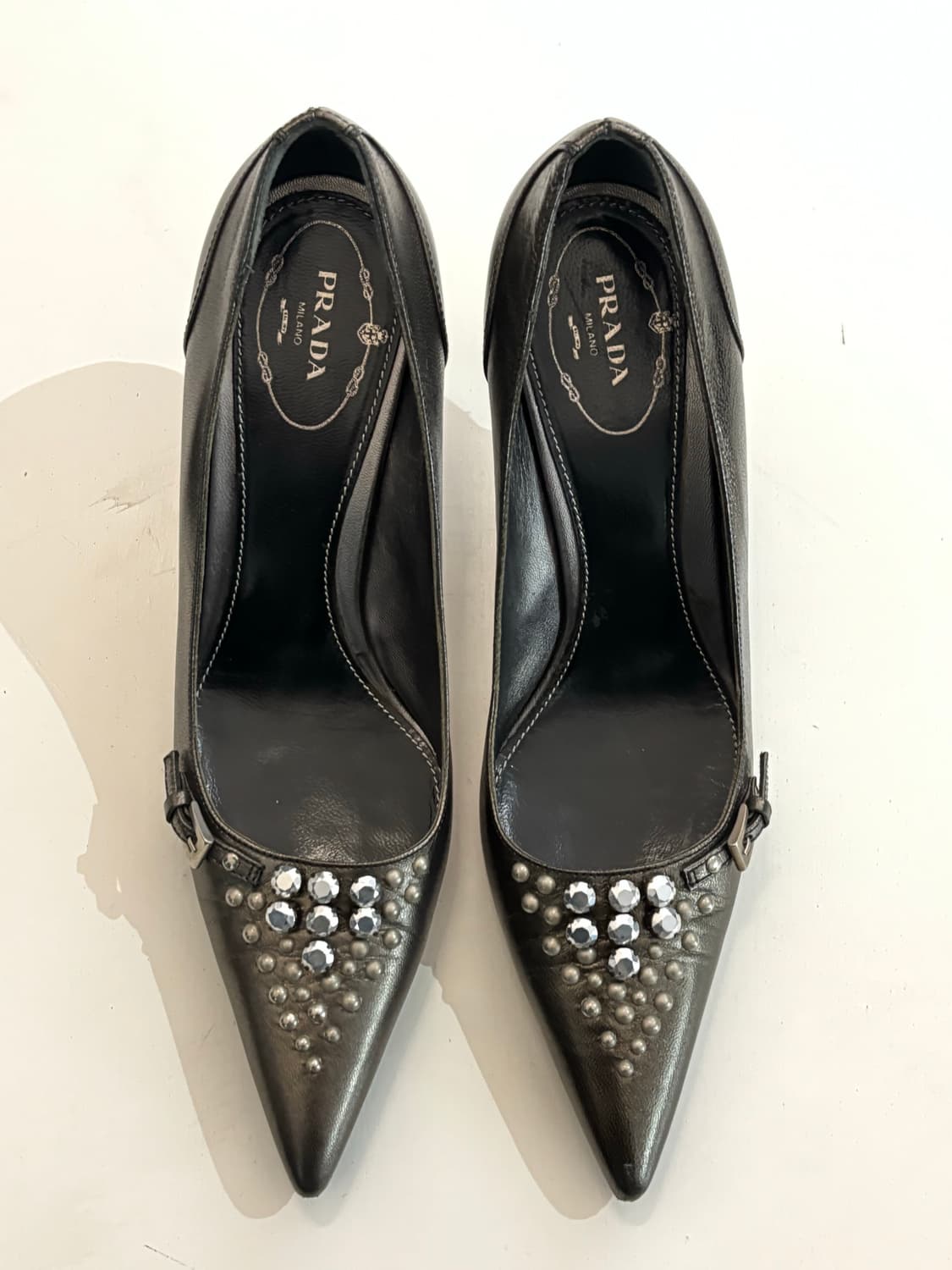 Metallic Buckle Pumps (37½) • PRADA 상품이미지1