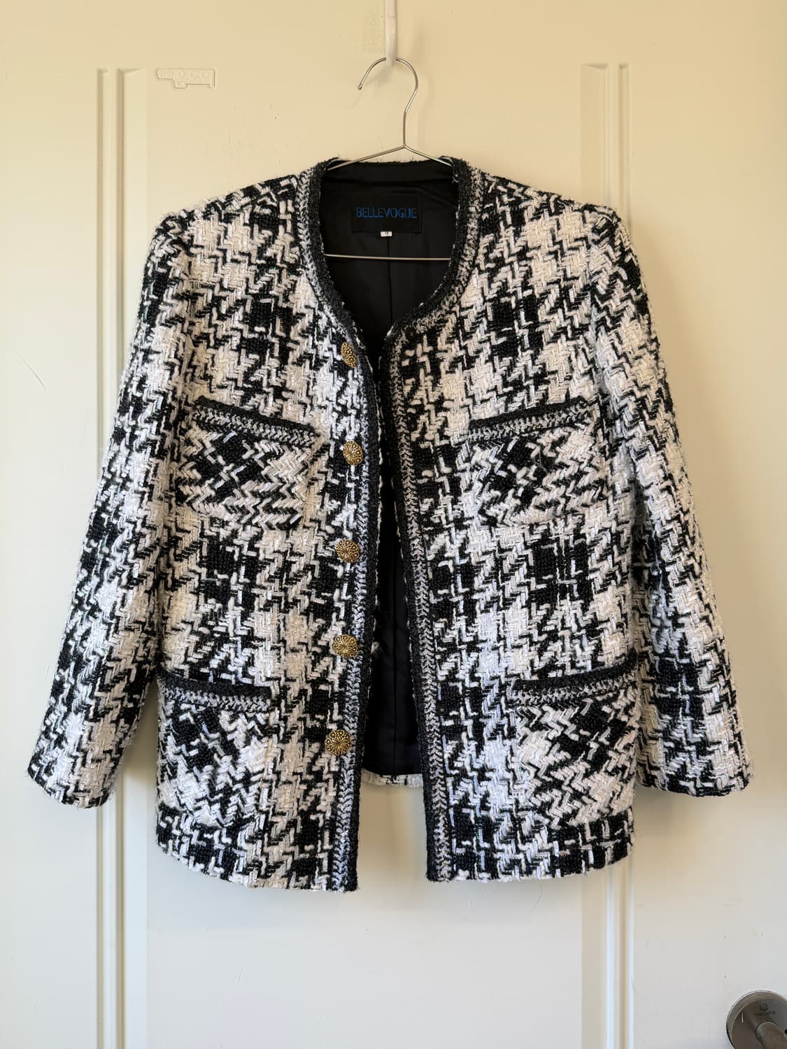 일본빈티지 BELLEVOGUE 트위드자켓 상품이미지4