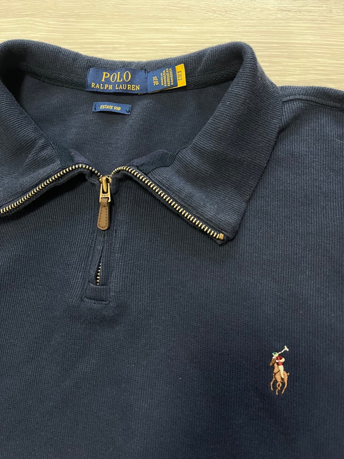 폴로 네이비 반집업XL 상품이미지2