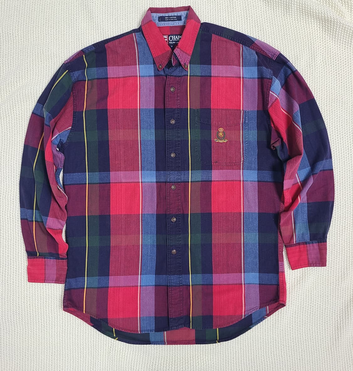 '90 CHAPS Ralph Lauren 체크 셔츠 상품이미지1