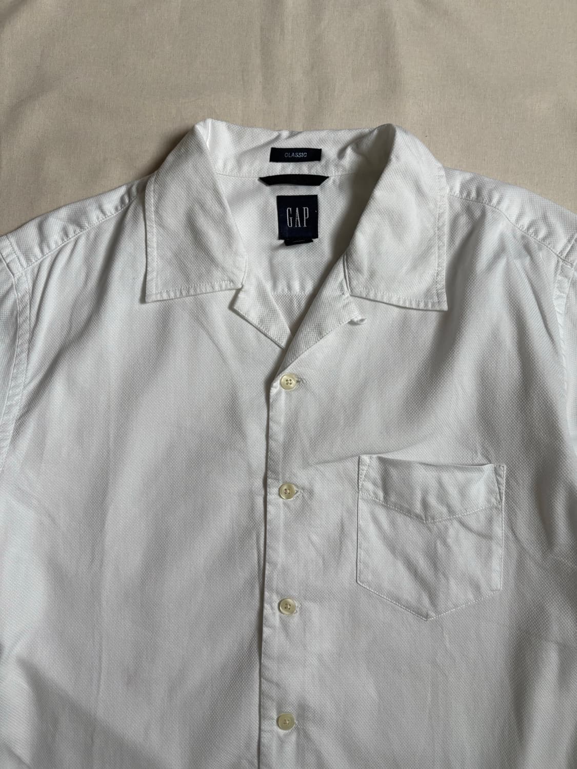 GAP white short sleeved shirt 상품이미지4