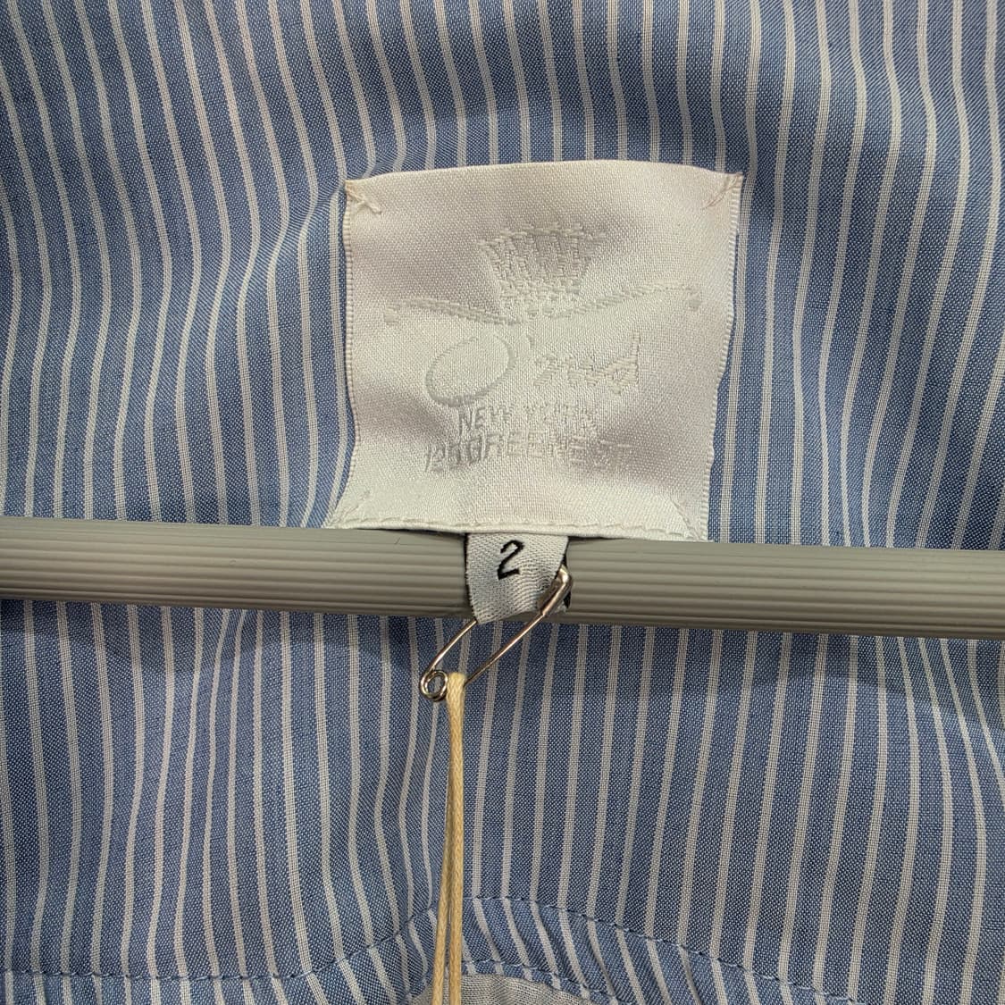 오즈세컨 스트라이프 벨트 긴팔 셔츠 원피스 66사이즈 (미착용) 상품이미지7