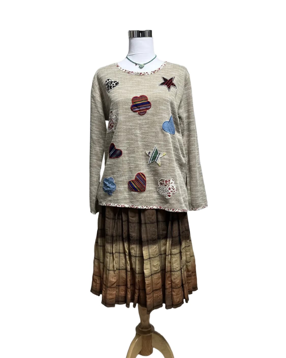 Check autumn skirt 상품이미지5