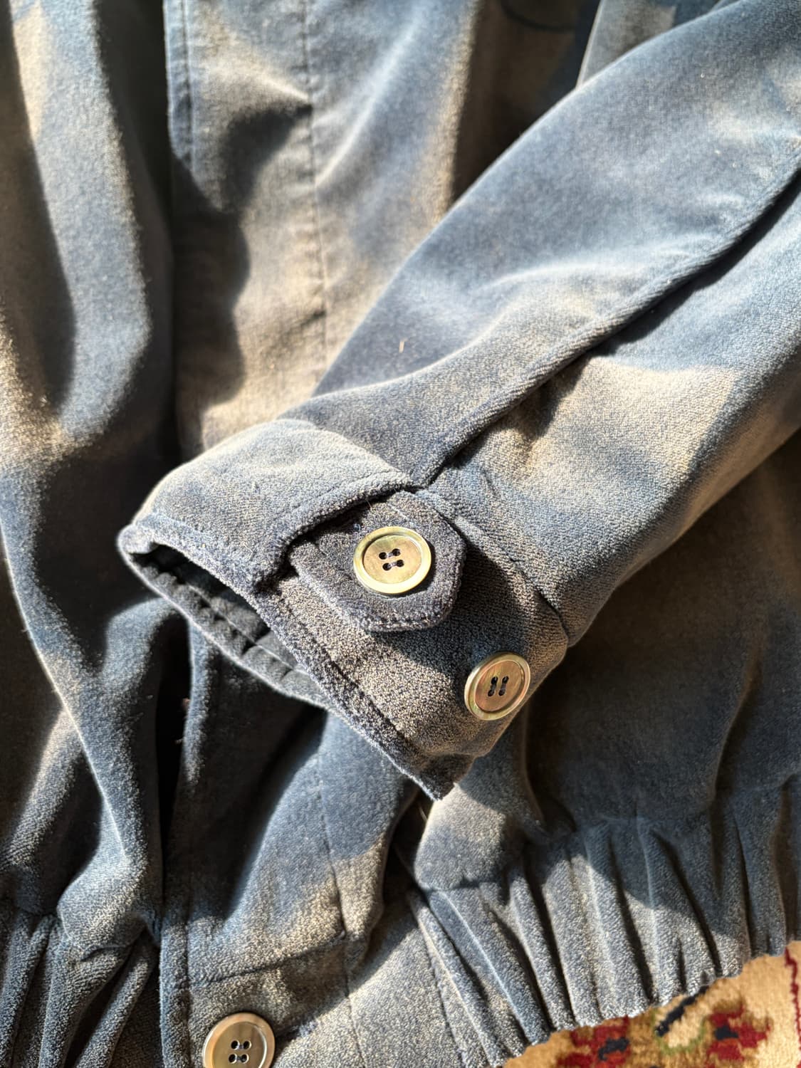 AW22 지용킴 숄카라 벨벳 봄버 자켓 L 상품이미지6