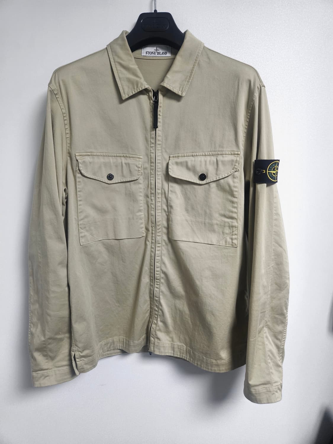 L 스톤아일랜드24ss 스트레치코튼 오버셔츠  상품이미지1