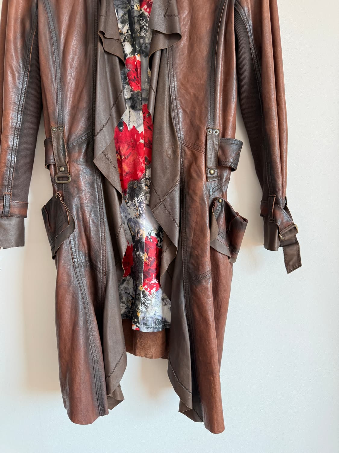 Pre owned 램스킨 레더 코트 상품이미지3