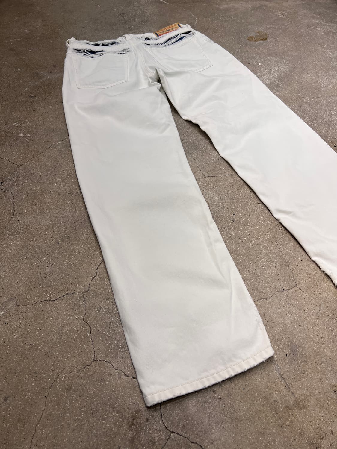 디젤 디스트레스 화이트 데님 상품이미지7