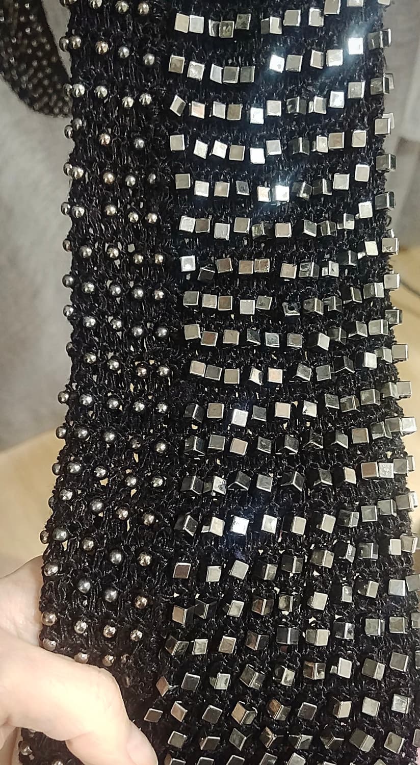 SISLEY 시슬리 스터드 비즈 가디건/블랙 상품이미지6