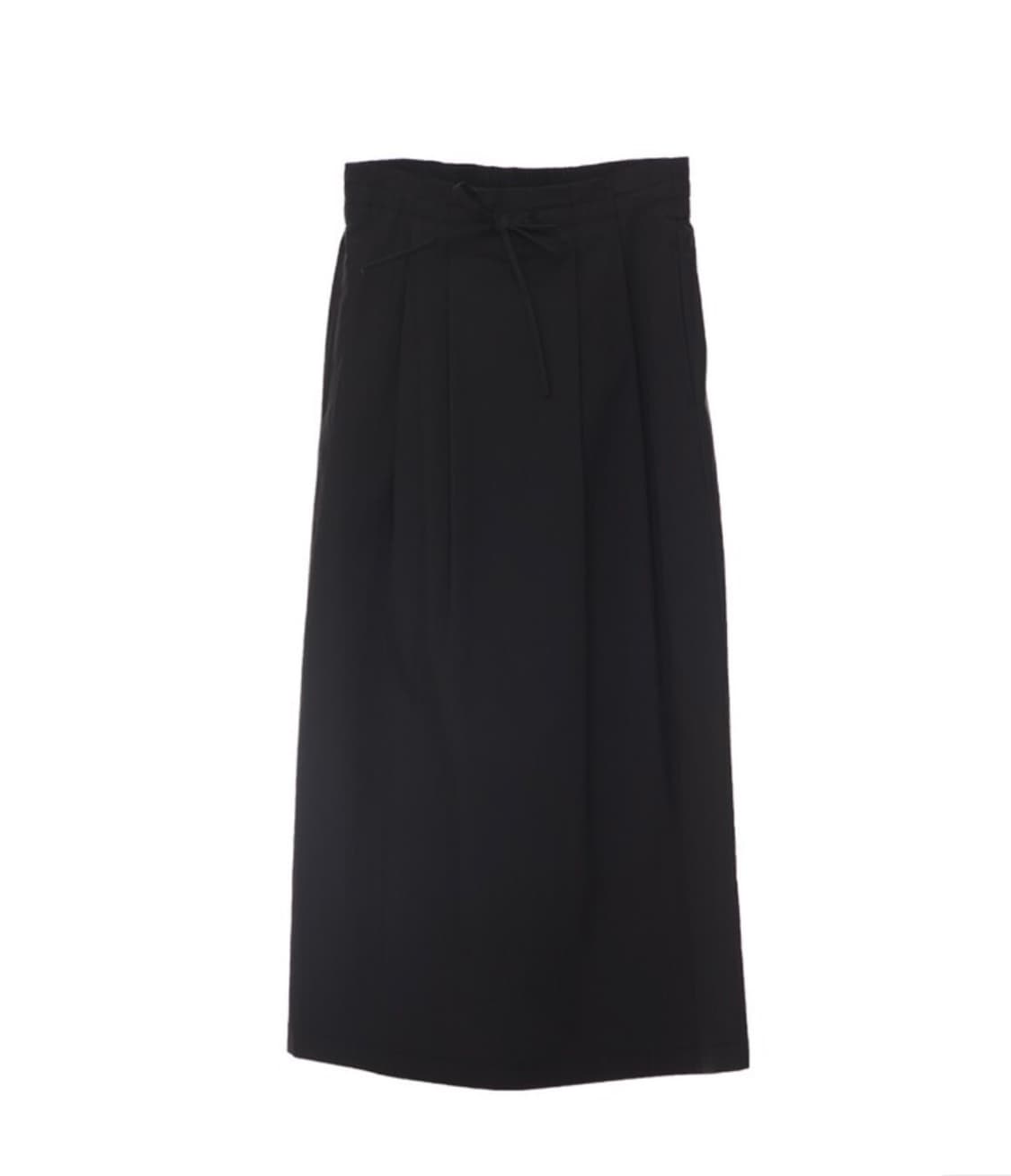 메종마레 cotton easy skirt 블랙 롱스커트 롱치마 상품이미지1