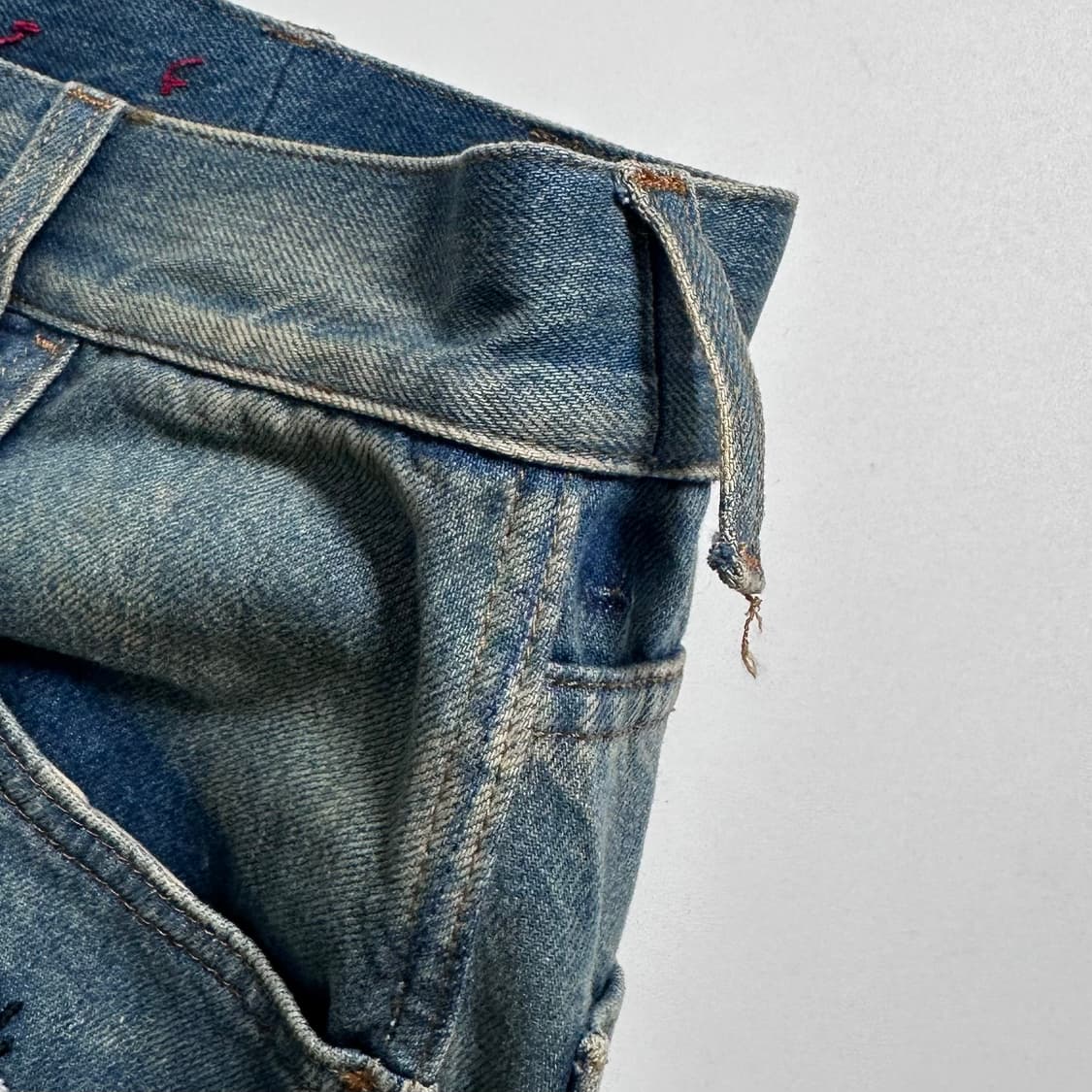 구찌 우먼스 자수 데님 팬츠  상품이미지7