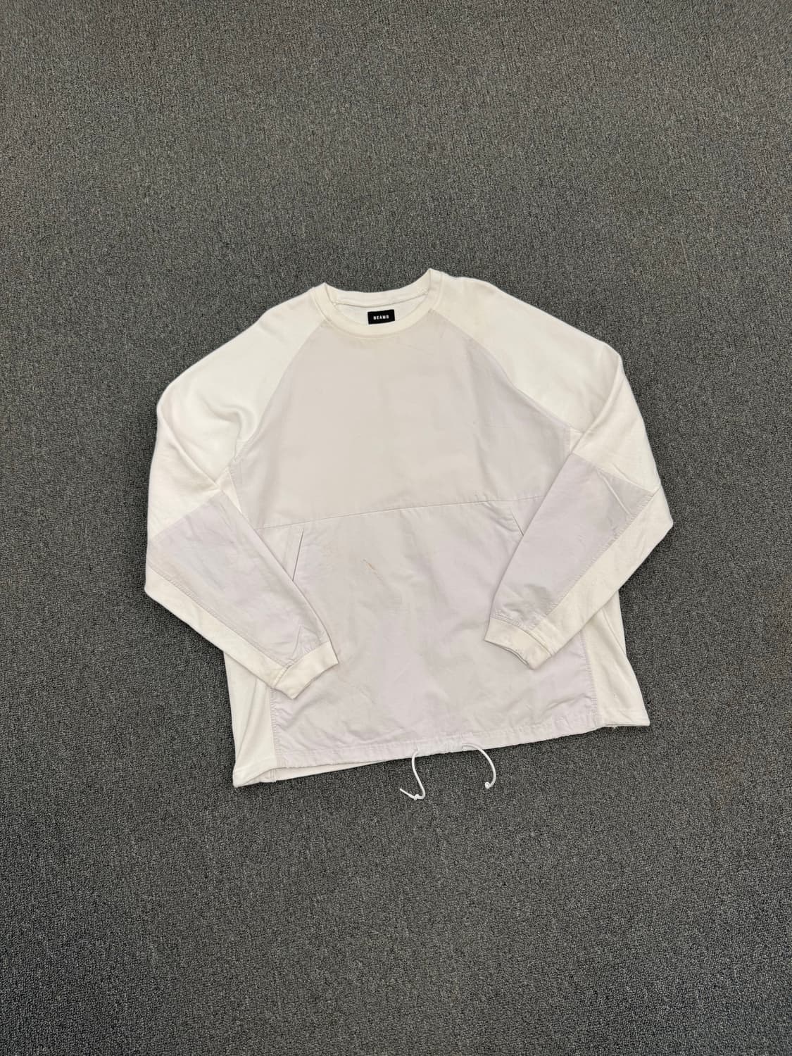 L)빔즈 빈티지 화이트 스웻셔츠 상품이미지2