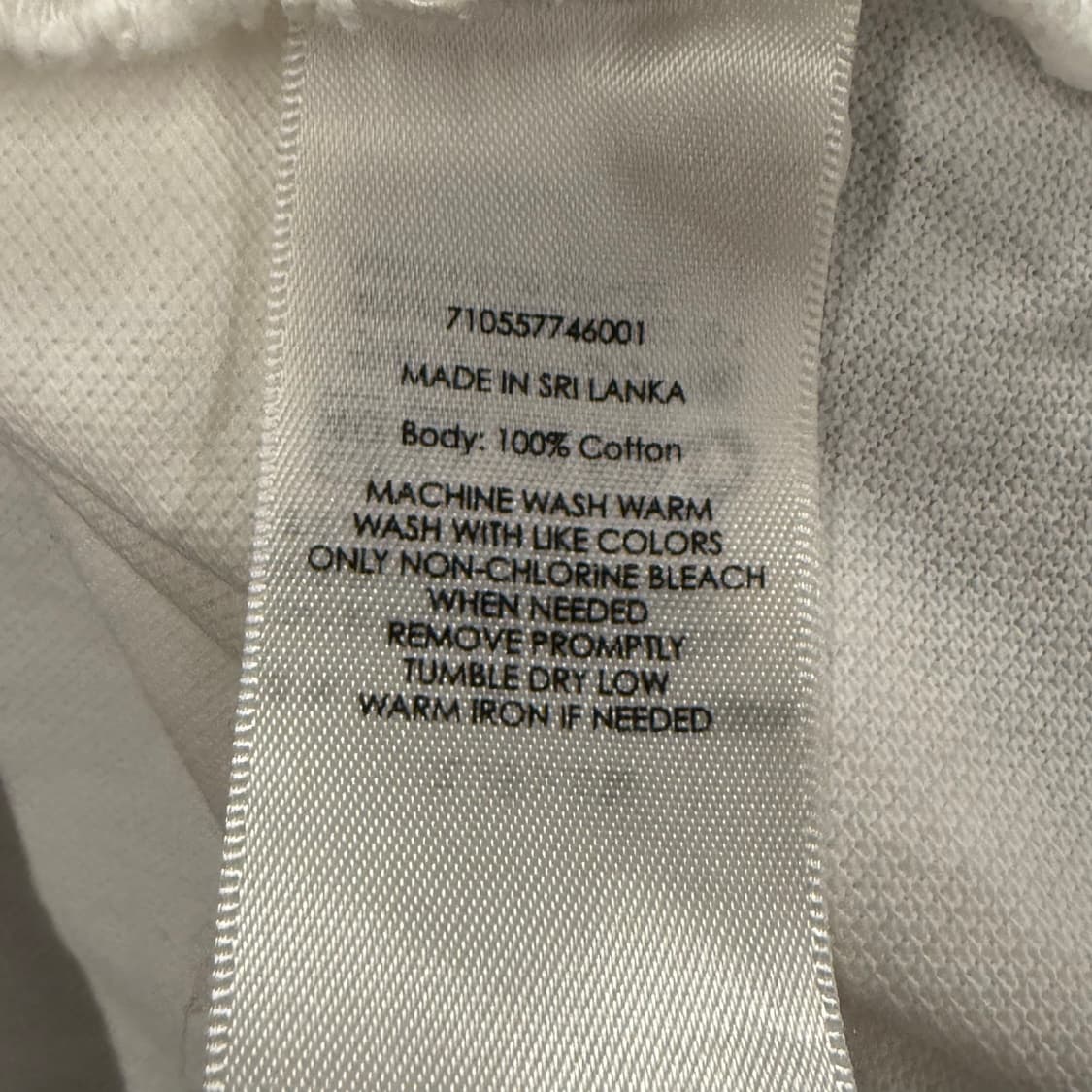 폴로 랄프로렌 화이트 레드 흰빨 빅포니 카라 반팔 티 상품이미지5